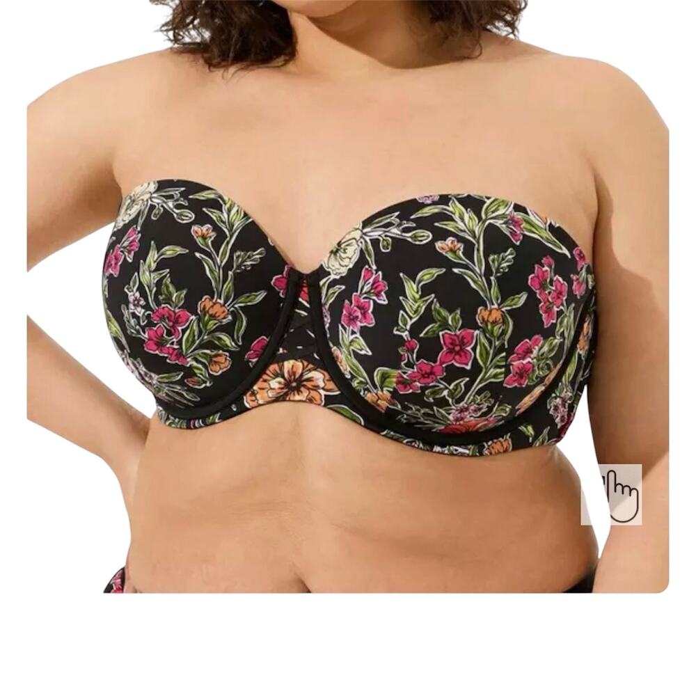 Torrid Bombshell 40D everyday strapless push up bra BC 3411